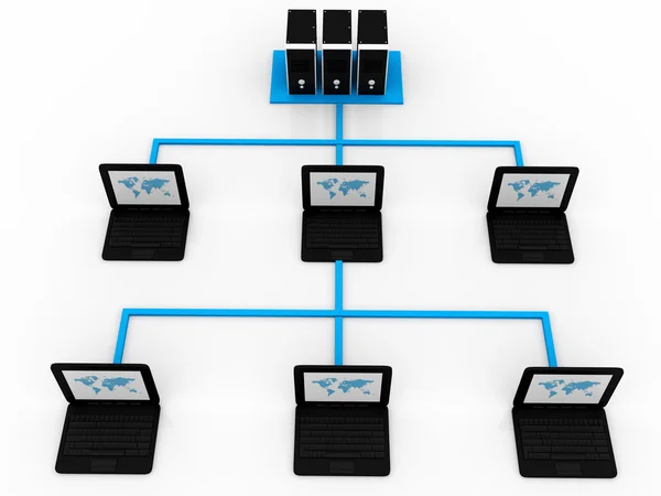 Global computernetwerk — Stockfoto