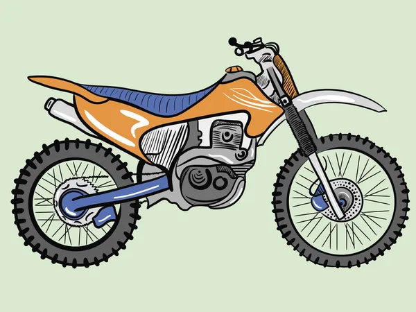 Color motorcycle — Stock Vector