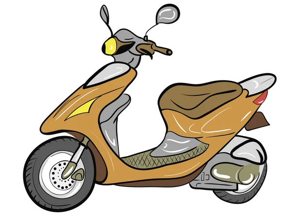 Scooter a color — Vector de stock