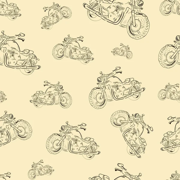 Textura perfecta con motocicletas — Vector de stock