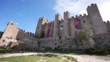 Portekiz 'in tarihi kalesi, Obidos kalesi. Portekiz 'in ana bahçesi..