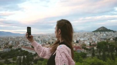 Atina 'daki antik Akropolis harabelerinin telefon kayıtları.