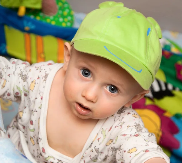 Little boy in a cap — Stock Photo, Image