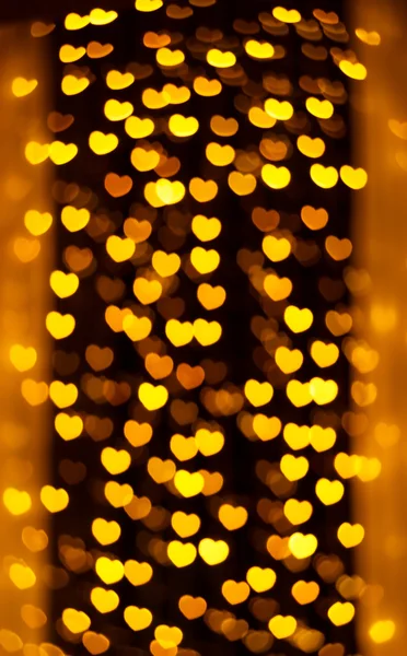 Defocused heart lights — Stock Photo, Image