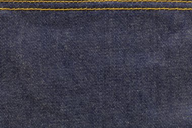 denim kumaş ile bir yan dikiş