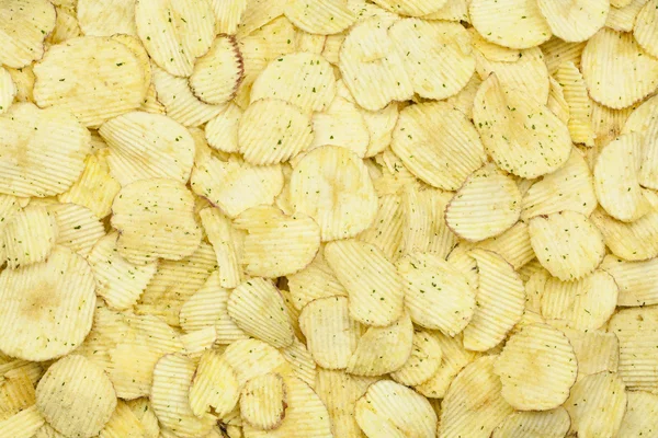 Patatas fritas con crema agria y cebolletas — Foto de Stock