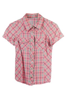 kadın bluzu beyaz zemin üzerine pembe renkli