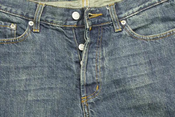 Calça jeans azul da frente — Fotografia de Stock