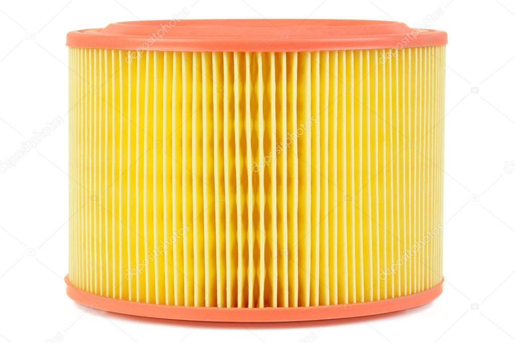 Auto air filter isolated on a white background