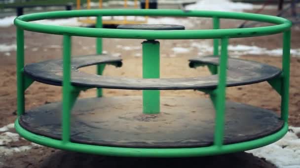 Carousel playground — Stock Video