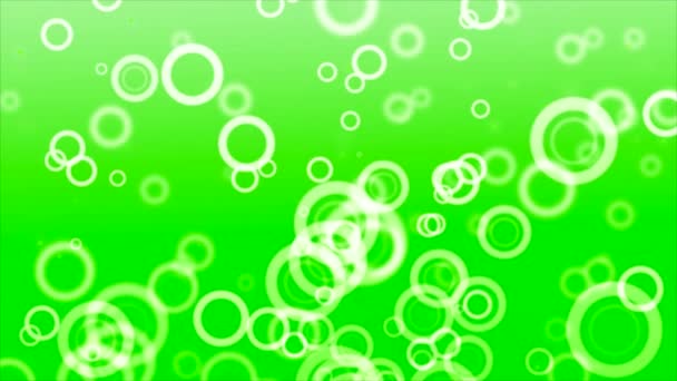 Abstracte bubbels in groene kleur — Stockvideo