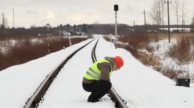 Demiryolu demiryolu güvenliği kontrol al