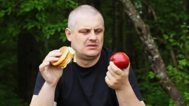 adam ne elma veya burger Bölüm 2 yemek seçemezsiniz