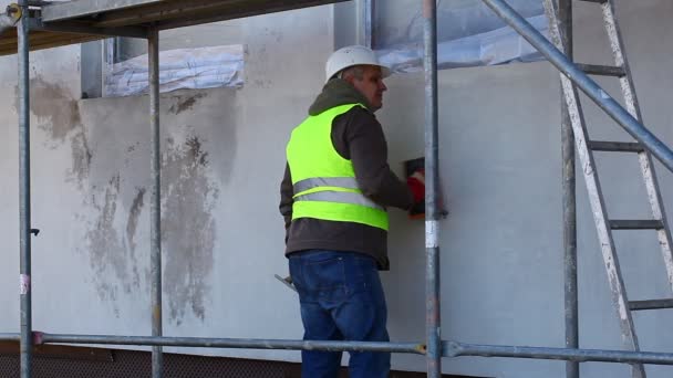 Builder bij de nieuwbouw aflevering 9 — Stockvideo