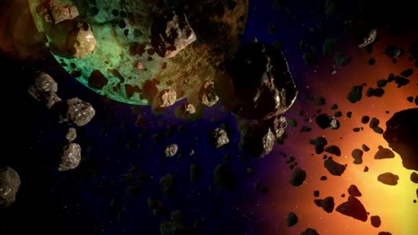 Escena abstracta del cosmos episodio 2 — Vídeo de stock