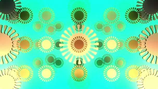 Fleurs abstraites dans l'épisode multicolore 5 