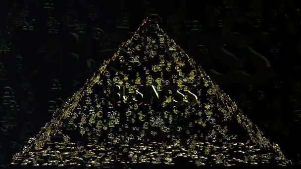 Piramide van geld tekenen aflevering 2 — Stockvideo