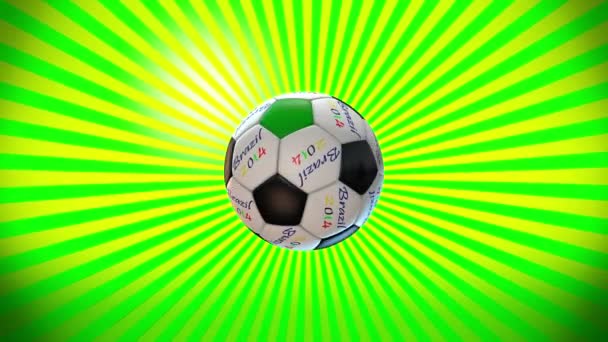 Pallone da calcio — Video Stock