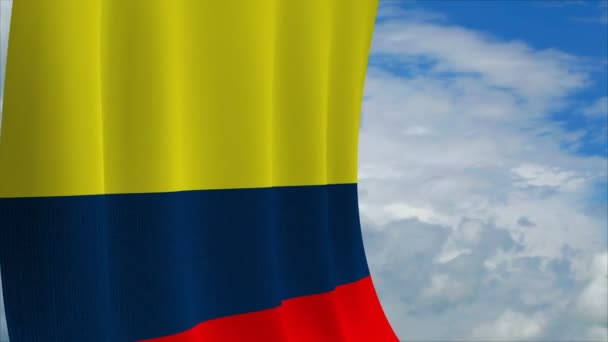 哥伦比亚国旗 — 图库视频影像