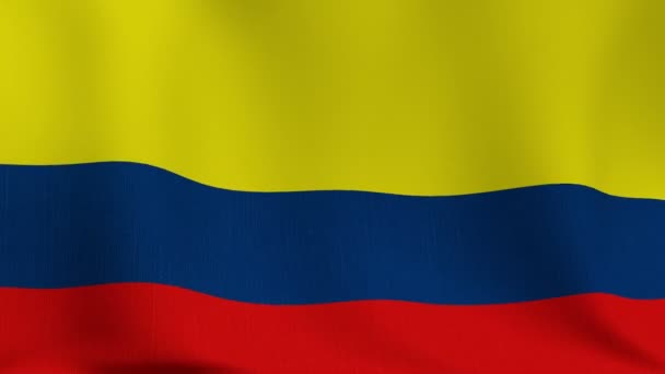 Bandeira colombiana — Vídeo de Stock