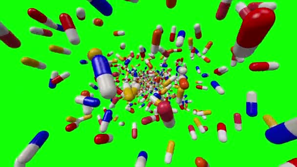 Pills on green screen background episode 1