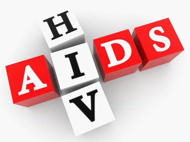HIV ve AIDS 'li renkli küpler