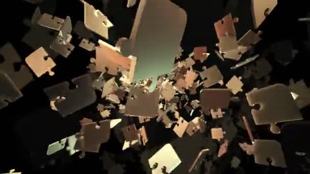 Літаючі фігури головоломки епізод 4 — стокове відео