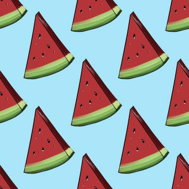 Karpuzlu, pürüzsüz bir desen.