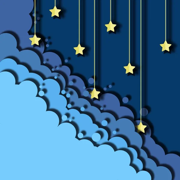 Yıldızlı gizemli yıldızlı gökyüzü