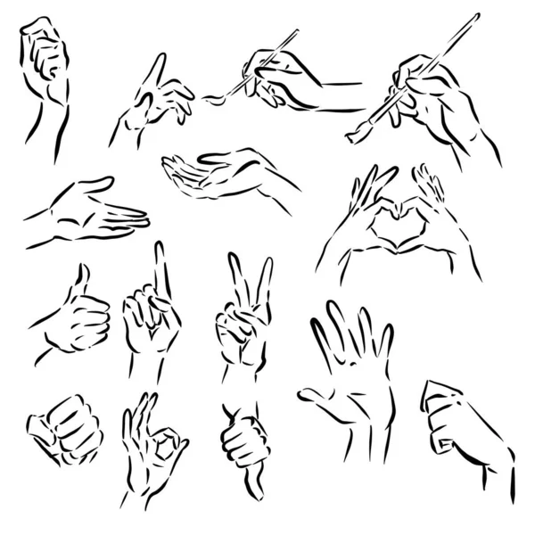 Eller dış hatları simgelerini açar