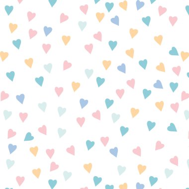 Güzel, pürüzsüz desenli, elle çizilmiş kalpler ve çizgiler rastgele yerleştirilmiş.. 