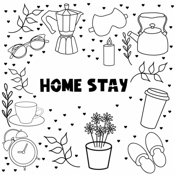 Virüs koruyucu ev vektörü karantinası çizimi