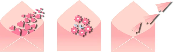  Postalı farklı zarfların koleksiyonu