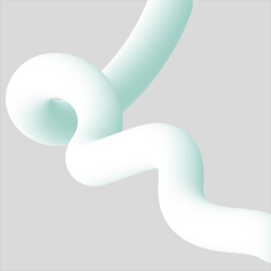 Yeşil elementle soyut beyaz sallanan arkaplan