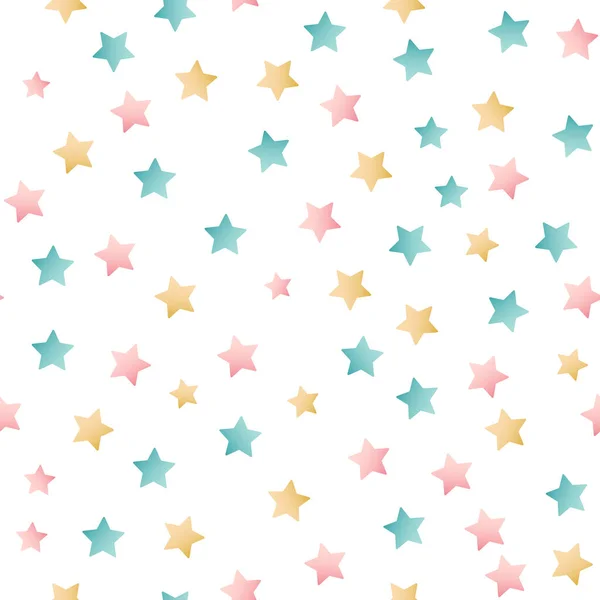 Pattern Cute Colored Stars — Stock Photo, Image