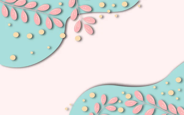  renkli soyut botanik poster arkaplanı