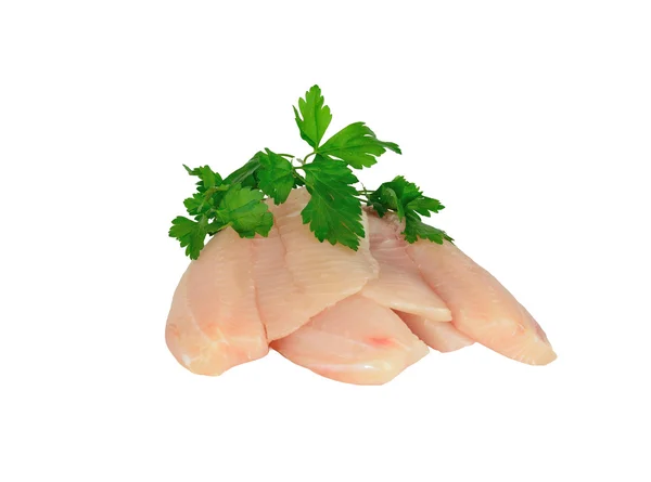 Färska fiskfiléer. — Stockfoto