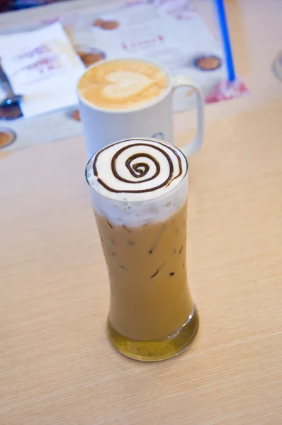 Iced latte kaffe — Stockfoto