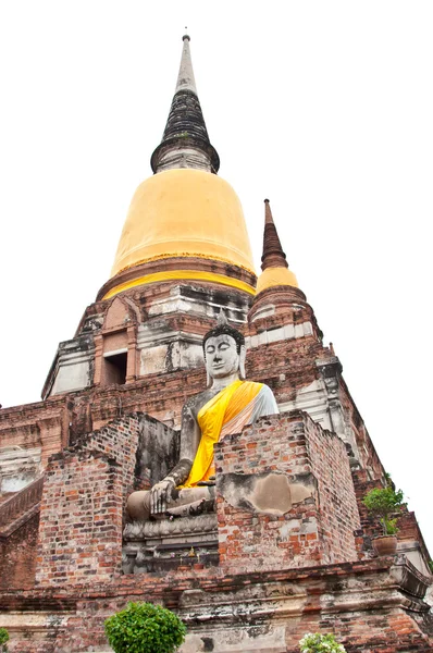 Estátua de buddha velho — Fotografia de Stock