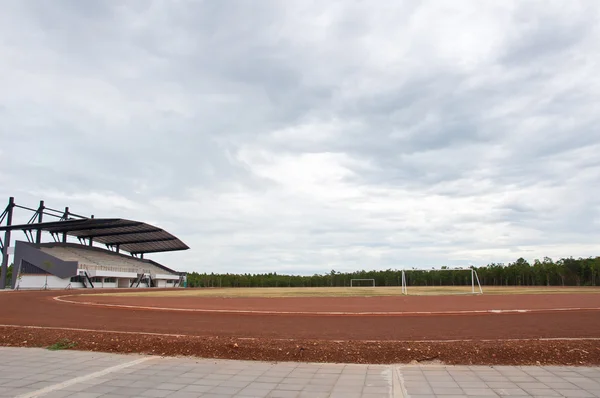 Piłka nożna pusty stadion — Zdjęcie stockowe