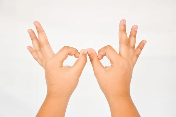 Dedo de manos de niños — Foto de Stock