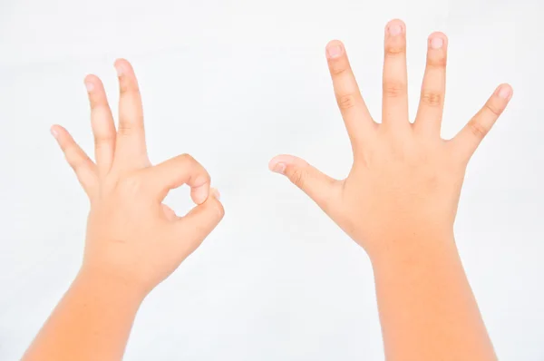 Finger from children hand — Stock Photo, Image