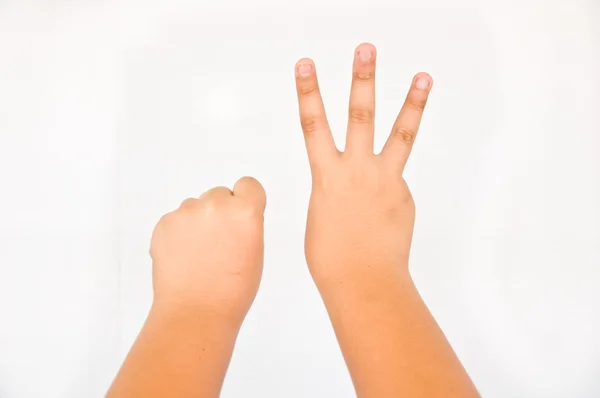 Finger aus Kinderhand — Stockfoto