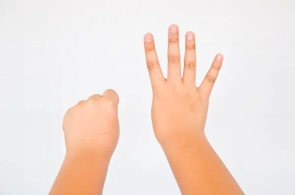 Prst z ruky dětí — Stock fotografie