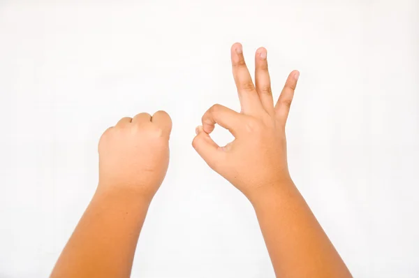 Finger aus Kinderhand — Stockfoto