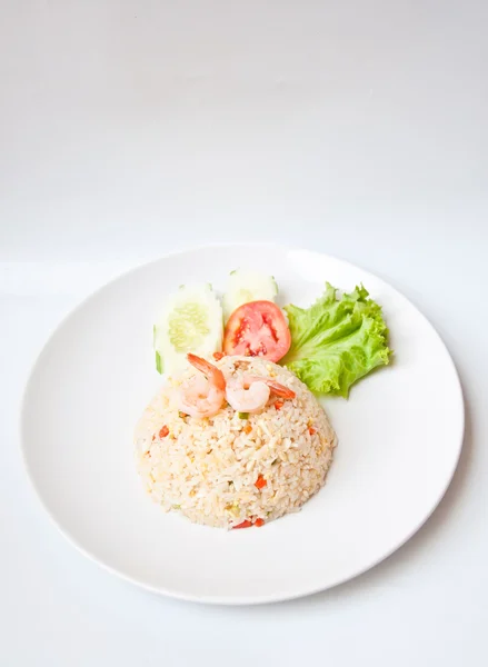 Arroz frito con camarones — Foto de Stock