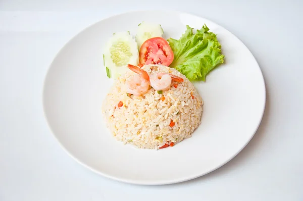 Arroz frito con camarones — Foto de Stock