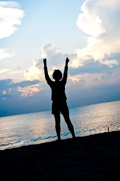 Feel free on the beach — Stock Photo, Image