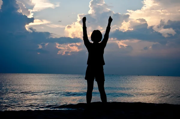 Feel free on the beach — Stock Photo, Image