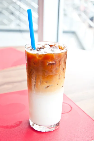 Iced latte kaffe — Stockfoto